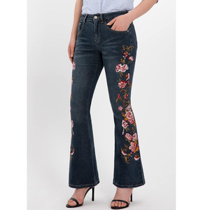 Pantalones Vaqueros Anchos de Mujer, Cintura Media, Elásticos, Estilo Campana, Transpirables, de Secado Rápido, Leggings de Yoga, Casuales, Cómodos, Vintage - Product Image 4