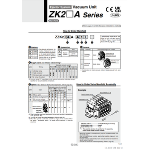 เครื่องดูดฝุ่นอุตสาหกรรมแบบ ZZK203A-A1L-A นิวเมติก SMC - Product Image 2