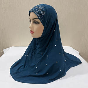 Hot Undercaps Couleur Assortie Avec Écharpe Mode Musulmane Hijabs Couleur Unie <span class=keywords><strong>Hijab</strong></span> Luxe <span class=keywords><strong>Hijab</strong></span> Musulm Al <span class=keywords><strong>Por</strong></span> Mayor - Product Image 2