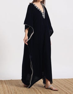 2026 Trendy Beautiful Dubai Embroid <b>Kaftan</b> for Women Handmade Traditional Islamic Modest Eid Clothing Accessory Designed - Product Image 4