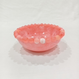 Bol à salade en résine de qualité supérieure avec finition tourbillonnante artistique pour servir les fruits, idéal pour la maison, l'hôtel, le restaurant, la restauration, la vente en gros de vaisselle - Product Image 2