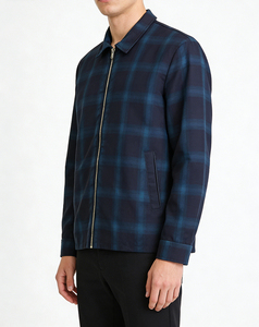 Wholesale Streetwear <b>Flannel</b> Shirt <b>Jacket</b> Long Sleeve Plaid Polyester Lined Breathable - Product Image 3