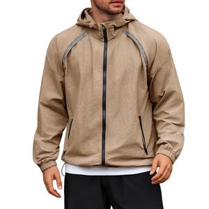 Wholesale Oversized Training <b>Tracksuit</b> Set High Performance Outdoor Running Packable Windproof Jacket Low MOQ Gym Windbreaker - Product Image 1