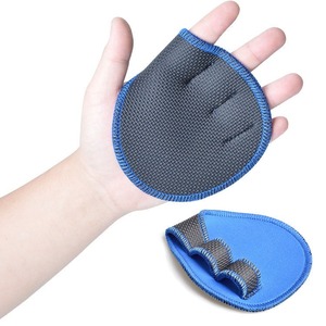 Half Finger Fitness <b>Gloves</b> <b>Suede</b> Material Adjustable Wrist Strap Weight Lifting Gym Unisex Design - Product Image 2