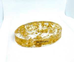 MN EXPORTS - Juego de Accesorios de Baño, Jabonera Rectangular Clásica de Resina Ecológica Hecha a Mano, de Uttar Pradesh - Product Image 3