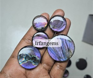 Cristal de Spectrolita de Alta Calidad, Precio al por Mayor, Lote 100% Natural de Labradorita Púrpura, Piedra para Joyería, Mezcla de Formas y Tamaños, Cuarzo - Product Image 5