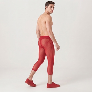 Pantalon transparent en maille fine de haute qualité, pantalon élégant transparent, 100% polyester, séchage rapide, pantalon transparent pour homme - Product Image 4