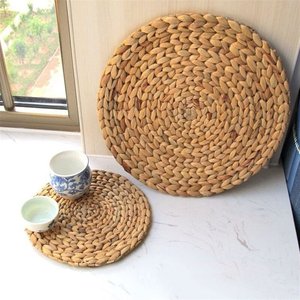 <b>Circle</b> water hyacinth place mat highest quality natural plates and dishes pad kitchen table <b>placemats</b> - Product Image 6