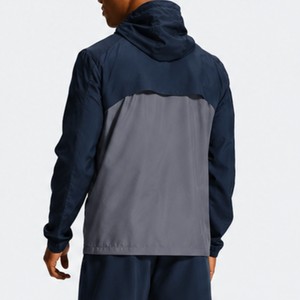 Conjunto de Chaqueta y Pantalones Cortavientos Ligeros para Hombre, Diseño de Bloques de Color, con Cremallera, Impermeables, con Capucha, para Correr y Senderismo, OEM ODM - Product Image 2