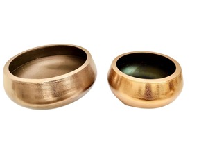 Juego de Macetas de Aluminio Modernas y Personalizadas, Contenedor Minimalista para Plantas de Jardín, para Uso en Escritorio, Forma Circular, Hecho a Mano - Product Image 1