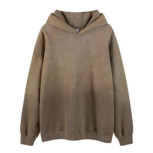Men Vintage Wash <b>Hoodie</b> Heavyweight Cotton Blend Hooded Sweatshirt Relaxed Fit Streetwear Casual Everyday Fashion - Product Image 1