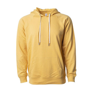 Sweat-shirt à capuche unisexe léger en molleton French Terry, coupe raglan, doux, vierge, multicolore, vente en gros, logo personnalisé B2B - Product Image 5