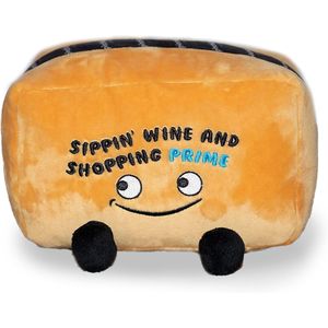 Sippin Wine e Shopping Prime! Divertenti Peluche a Forma di Scatola, Simpatiche Figure di Peluche - Product Image 1