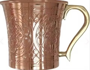 Taza de Cobre Artesanal Premium para Moscow Mule, Vaso de Cobre Puro para Bebidas, para Bar, Cocina, Restaurante - Product Image 3