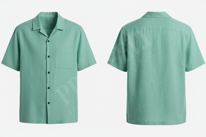 Nouvelle Collection 2026 – Chemise Habillée Décontractée Unie à Manches Courtes et Boutons – Confortable et Élégante – Vente en Gros - Product Image 5