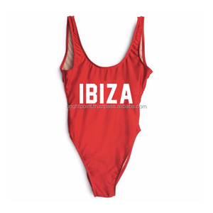 ชุดว่ายน้ำวันพีซผู้หญิงแบบสั่งทำพิเศษ IBIZA BAYWATCH ระบายอากาศได้ดี ยืดหยุ่น แห้งเร็ว เป็นมิตรกับสิ่งแวดล้อม ไซส์ใหญ่ สีพื้น เซ็กซี่ เหมาะสำหรับใส่ไปเที่ยวคลับ ความยาวคลุมเข่า - Product Image 1