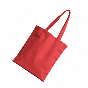 Sac de courses réutilisable et écologique de grande capacité, respirant, avec longue poignée, inspirant, couleur rouge unie - Product Image 2