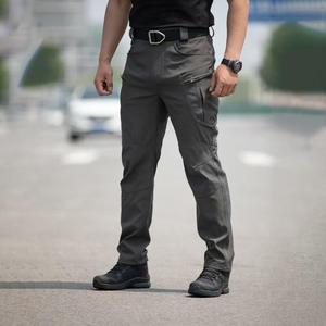 Pantalon cargo décontracté pour homme, pantalon de survêtement uni, pantalon multi-poches, nouvelle tenue de plein air, pantalon en coton pour l'extérieur - Product Image 5