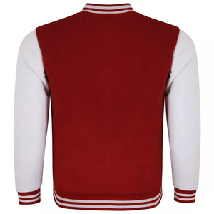 Unisex Classic Custom Canvas Varsity <b>Jacket</b> Fashion Stand Collar <b>Fleece</b> College Baseball Uniforms Hooded Winter Streetwear - Product Image 1