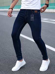 Pantalones Vaqueros Fawkes de Corte Regular, Color Gris, Cintura Media, Lavado Medio, Algodón, Casuales, para Hombre, Otoño, Ligeros, de Secado Rápido, Precio Económico - Product Image 3