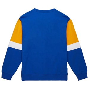 Sudadera Azul para Hombre, Cuello Redondo, Bloques de Color, Manga Larga, Informal, Tejida, Corte Regular, para Otoño - Product Image 2