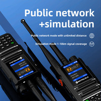 MT-998 Dual-mode Android Walkie Talkie 4G Zello, Dukungan Frekuensi Tunggal Analog Switching WiFi Bluetooth Aplikasi Luar Ruangan