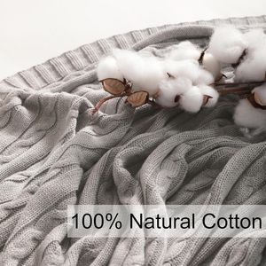 Coperta in Maglia di Cotone 100% Puro, Super Morbida e Calda 51x67, Coperta Lavorata a Maglia Extra Accogliente per Divano, Coperta Raschel - Product Image 5