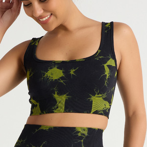 Sujetador deportivo de alta calidad para mujer, estilo racerback, suave como la mantequilla, top corto para correr, entrenamiento, gimnasio, fitness, alta sujeción, a prueba de golpes, para yoga - Product Image 5