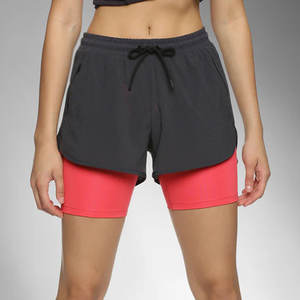Shorts double couche pour femmes, best-sellers en ligne, avec cordon de serrage, en vente - Product Image 5