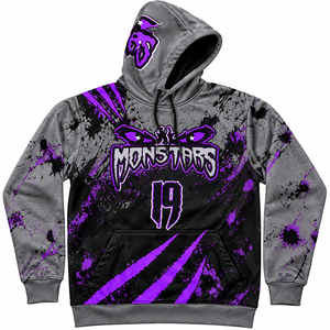 Sudadera con Capucha de Baloncesto Sublimada Personalizada, Sudadera con Nombre y Número Personalizados, Uniforme de Equipo, Ropa Deportiva, 100% Algodón - Product Image 2