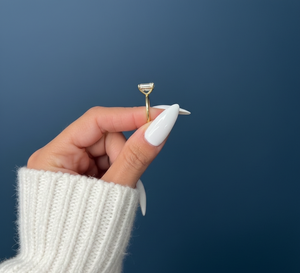 Anillo de Compromiso con Diamante Cultivado en Laboratorio de 3 Quilates, Corte Esmeralda, Certificado por IGI, VVS2 F, Oro Amarillo de 14K, Chapado en Rodio, para Mujer - Product Image 5