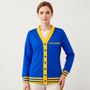 Pulls longs de haute qualité à col en V pour les sororités, les fraternités, les écoles, les collèges et les universités, unisexe - Product Image 4