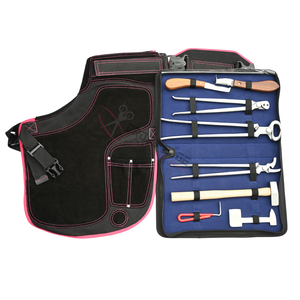 Farrier <b>Apron</b> Kit with 15in Hoof Nipper Driving Hammer Curved Clincher Nail Puller Loop Knife Hoof Knife Hoof Pick Hoof Buffer - Product Image 1