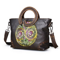 Sacs fourre-tout pour femmes en cuir véritable, multi-poches, fermeture à glissière, haute qualité, design de logo personnalisé, vente en gros
