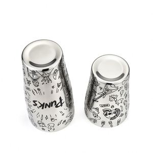 Coctelera Boston de Acero Inoxidable de 850/550 ml con Diseño Punk Fusion Mexicano, para Mezclar Cócteles - Product Image 3