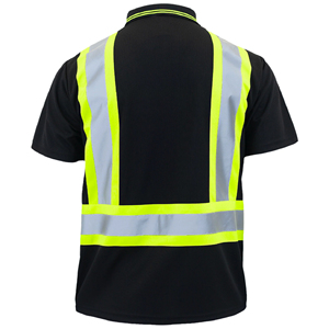High Visibility Safety Work <b>T</b>-<b>Shirt</b> Custom Logo And Design Premium Hi Vis <b>Collared</b> <b>Shirts</b> Workwear Reflective Polo <b>Shirt</b> - Product Image 6
