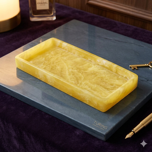 Ensaladera de resina de diseño creativo de fabricación personalizada, utensilios para el hogar, Frutero de precio asequible, vajilla, cuencos de resina de remolino rosa, platos - Product Image 1