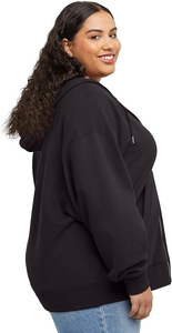 Vêtements pour femmes grandes tailles, sweat-shirts à fermeture éclair à manches longues, nouvelle édition, sweat-shirt en polaire le plus vendu pour femmes, taille OEM - Product Image 2