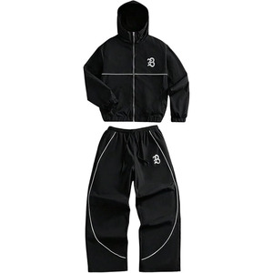 Conjunto Deportivo Casual para Hombre, 2 Piezas, Sudadera con Cierre Completo y Pantalones Deportivos, Traje para Correr - Product Image 1