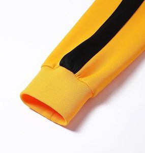 Survêtement pour homme, fermeture éclair intégrale, col montant, style sportif, séchage rapide, matière polyester, coupe classique, vêtement d'automne avec poches latérales - Product Image 4