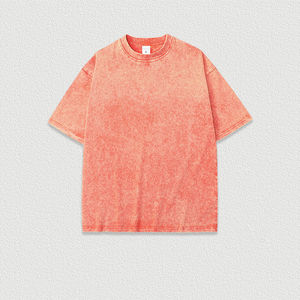 T-shirt Homme Décontracté Coupe Ample Qualité Supérieure Séchage Rapide Logo Personnalisé Noir Vert Multicolore Respirant Effet Délavé OEM - Product Image 2