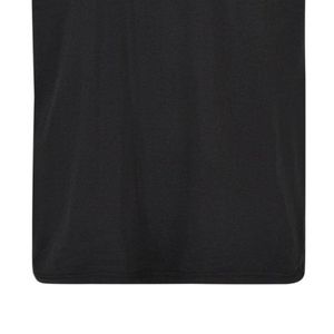 เสื้อยืดแขนสั้นสีดำสำหรับผู้ชาย ทรงปกติ คอกลม ผ้าเจอร์ซีย์ลำลอง ผ้าฝ้าย สีพื้น - Product Image 3