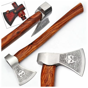 Vente flash - Hache viking forgée à la main - Hache viking en acier carbone de qualité supérieure - Camping - Fabricant et fournisseur d'haches en acier carbone - Product Image 1