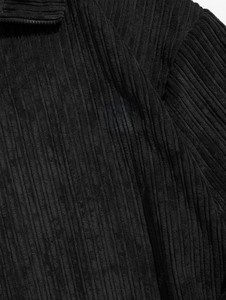 Sweat-shirt décontracté pour homme en velours côtelé surdimensionné, col rabattu, manches longues, couleur unie, fermeture éclair partielle, idéal pour l'automne - Product Image 6