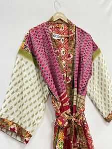 Bata Kimono de Seda, Ligera, Estilo Duster, para Resort, Dama de Honor, Maternidad, Bohemio, Bata de Baño, Vestido de Verano Suave con Abertura Frontal - Product Image 5