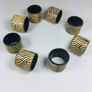 Nuevo Diseño de Anillo para Servilletas y Porta Servilletas de Cuerno para Decoración de Mesa, Cuerno de Búfalo Negro para Eventos y Fiestas a Precio de Mayoreo - Product Image 3