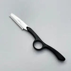 6.5 Inch Right-Handed Styling Razor Steel Hair Removal Cutting Scissors For Women Sharp Blade Tip