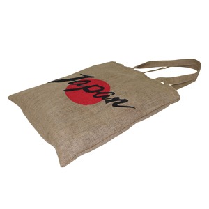 Bolsa de Compras Ecológica de Yute de Dos Tonos con Asa Larga, Logotipo Personalizado Impreso, Sin Laminar, para Promociones - Product Image 3