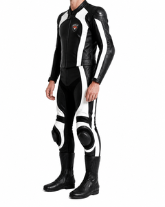 DUMELA Custom Leather Casual Unisex Motorbike <b>Suit</b> High Quality Breathable Black <b>White</b> Full Body Protection Abrasion Resistant - Product Image 5