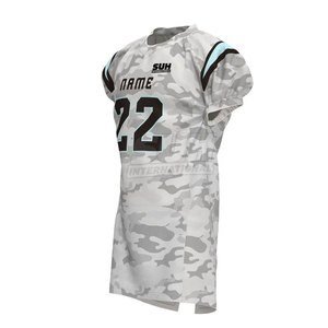 Uniforme de Fútbol Americano de Alta Calidad, Transpirable y Ligero, 100% Poliéster, Precio al por Mayor, Diseño de Logotipo Personalizado - Product Image 3